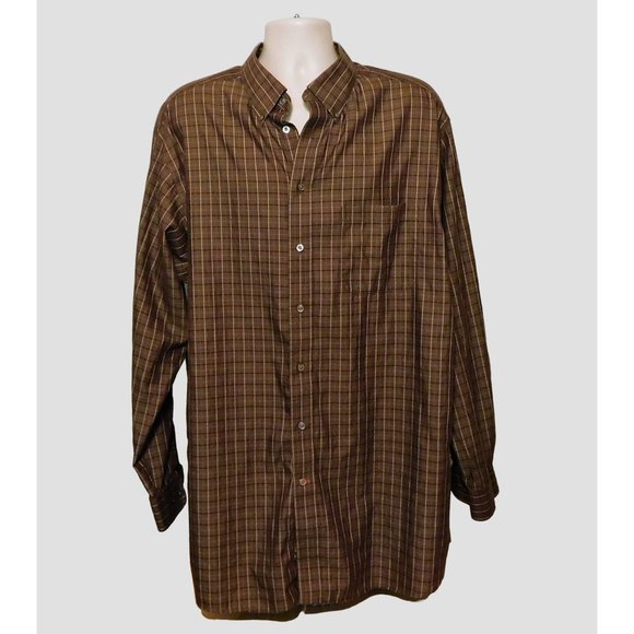 Daniel Cremieux Other - Daniel Cremieux Signature Collection Shirt 2XT Brown Plaid Long Sleeve